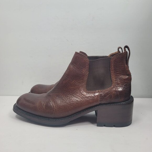 Cole Haan Women's Brown Leather Ankle Boots F5944 US Size 10B - Picture 2 of 10